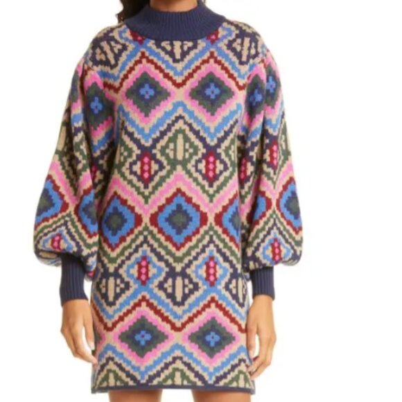 Farm Rio Rauti Sweater Dress | Size L - Picture 4 of 8